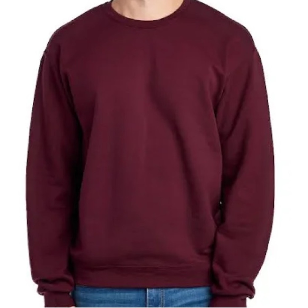 Divided Burgundy Pullover